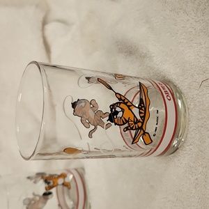 Vintage 1983 Seoul Olympics Hodori Mascot Beer Glass 4.5"